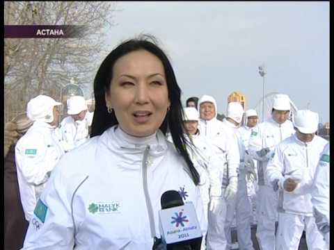 Программа Апта.кз. Сюжет о факельном шествии Зимней Азиады 2011 года.