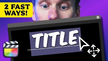 How to Adjust Titles in Final Cut Pro