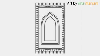 How To Draw Prayer Rug Step By Step Jaenamaz Drawing Easy
