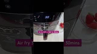 Air fryer Strawberry Muffins /Cupcakes #shorts  #airfryer #airfryerrecipes #recipe #muffins screenshot 2