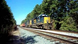 CSX 8136 leads CSX Q551-15 in Peachtree City, GA