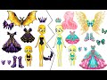 MLP EG Angels vs Demons Royal Dresses- Flutterbat and others - Blind Paper bags -Paper Craft