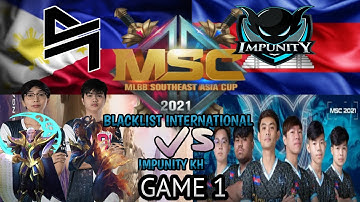 Maniac BRUNO BLACKLIST INTERNATIONAL(PHIL) VS IMPUNITY KH(CAMB) MSC 2021 #MOBILELEGENDSBANGBANG