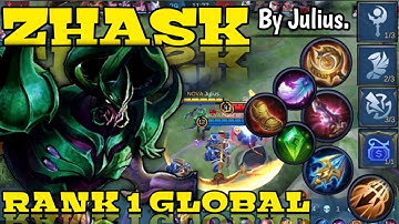 Offlaner Monster Zhask Mobile Legends. Best Build -Top 1 Global Zhask By Julius.
