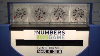 Evening Numbers Game Drawing: Friday, March 6, 2015