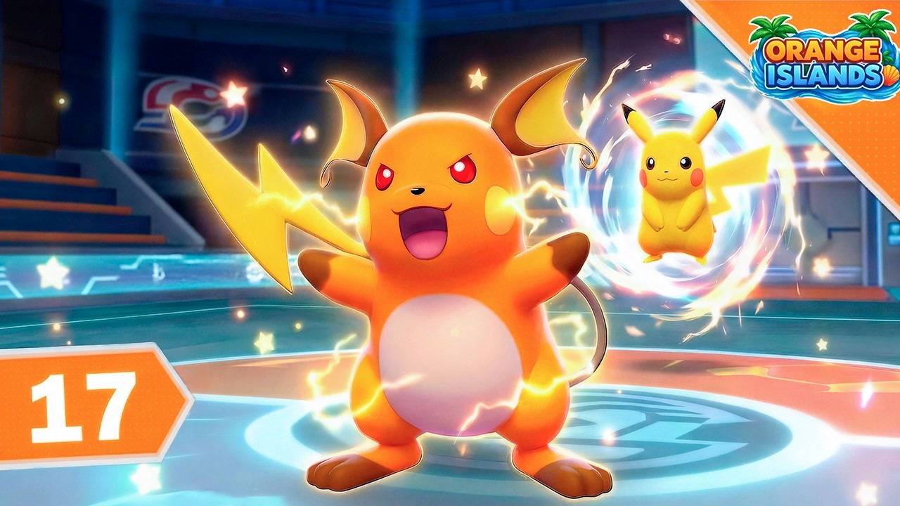 Pikachu Evolves into Raichu! Gym Battle Victory & OP Team Build ...