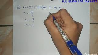 Kelas 8 Sifat-sifat Persamaan Garis Lurus