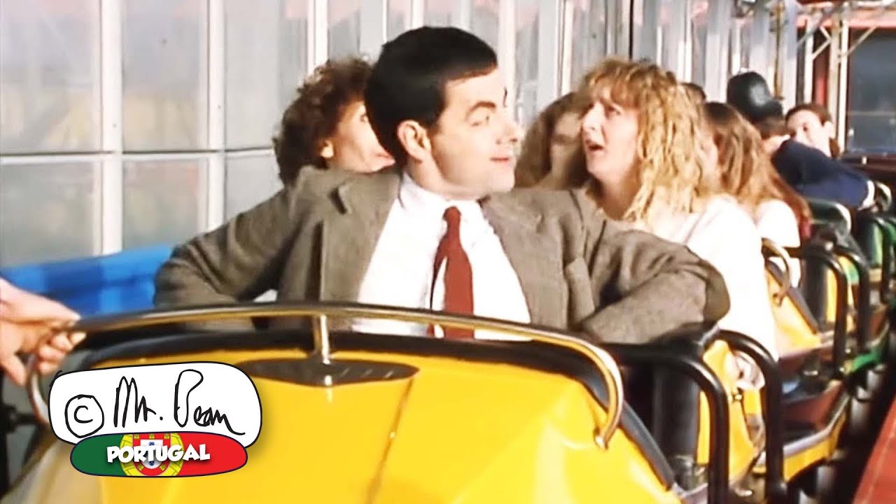 Mr Bean anda de montanha-russa! | Clipes engraçados do Sr. Bean | Mr Bean Portugal