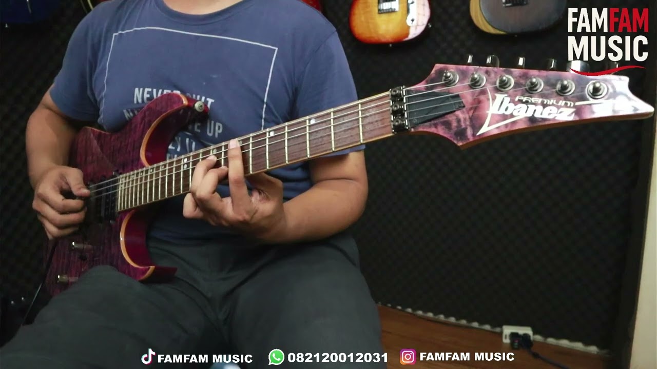 Ibanez Premium RG870 QMZ High Voltage Violet Review and Guitar
