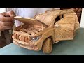 Wood Carving - TOYOTA PRADO Land Cruiser 2020 (New Model) - Woodworking Art