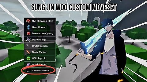 Sung Jin Woo Custom Moveset || The Strongest Battlegrounds || Roblox