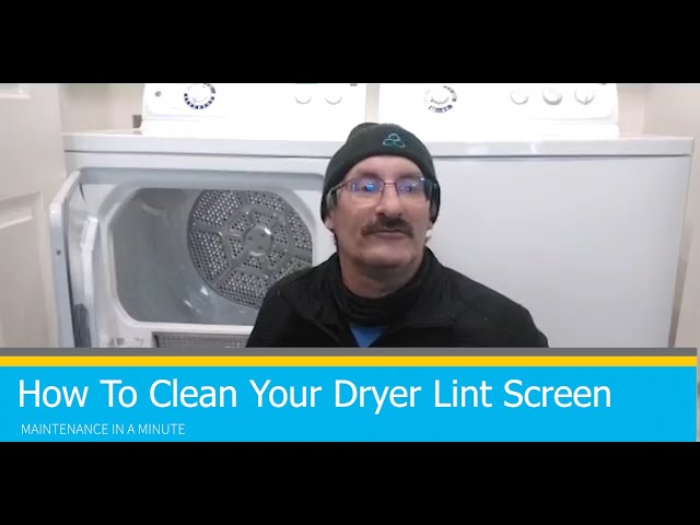 How to Clean Your Dryer's Lint Trap - The Creek Line House