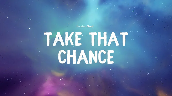 THIS SONG will help you TRUST LIFE AGAIN 💚 (Take That Chance) Official Lyrics Video