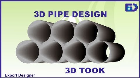 3D Pipe design, 3D effect in Corel draw, Use Extrude tool make 3D design.