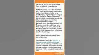 Terima kasih biMBA setu.