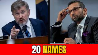 Massie Read 20 Names From The Epstein Files Patel Said He Hadnt Seen Them