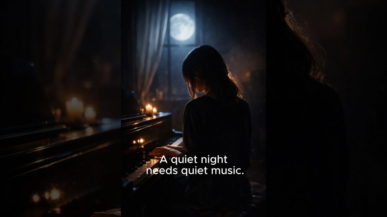Quiet Night, Quiet Piano 🌌 安静的夜晚，需要安静的音乐 #cloudy #piano #疗愈歌曲