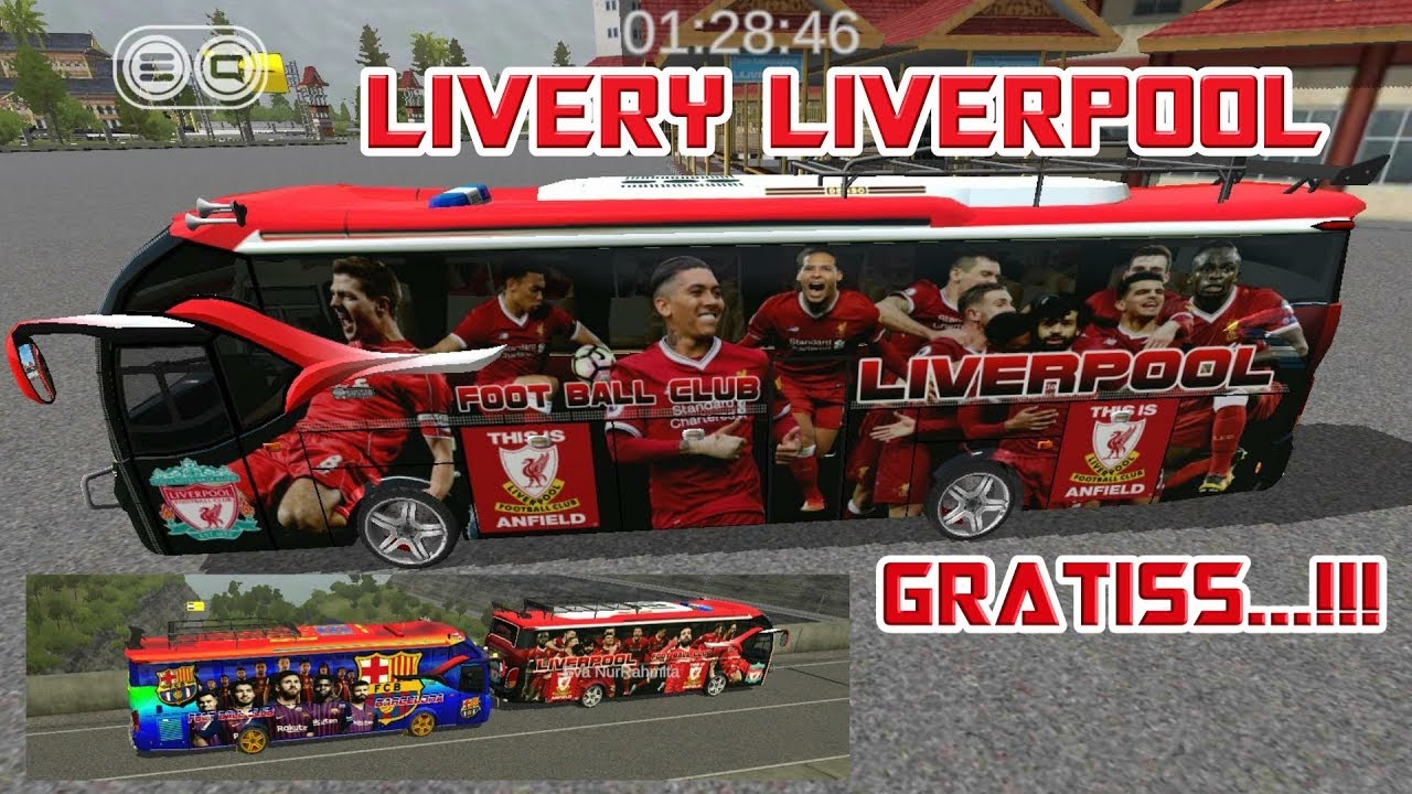 Livery Bussid Liverpool Fc livery truck anti gosip