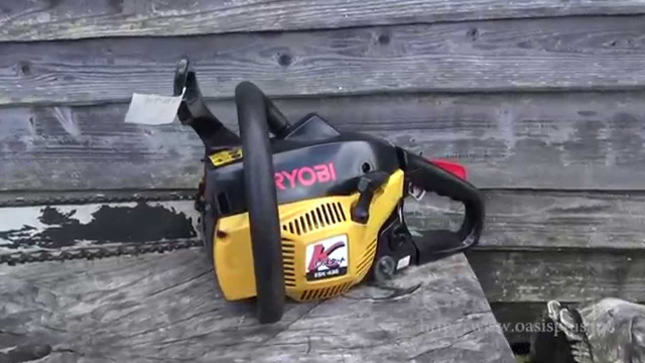 中古】リョービエンジンチェンソーESK-435入荷しました - YouTube