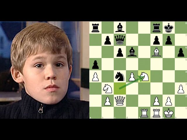 Jovem prodígio Magnus Carlsen entediado ao duelar com a lenda do xadre