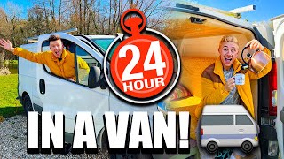 24 HOURS LIVING IN A VAN! | MATTHEW AND RYAN