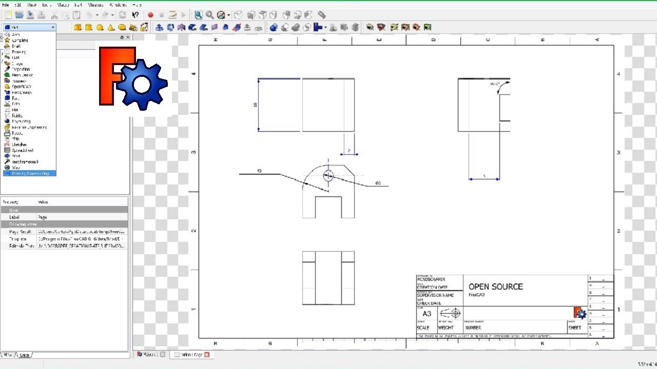 Simple How To Draw A Sketch In Freecad with simple drawing