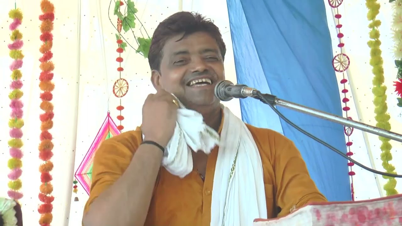 कथा कहते हुए क्यों आ गई हंसी स्वामी महाभारत सम्राट पप्पू शास्त्री जी को