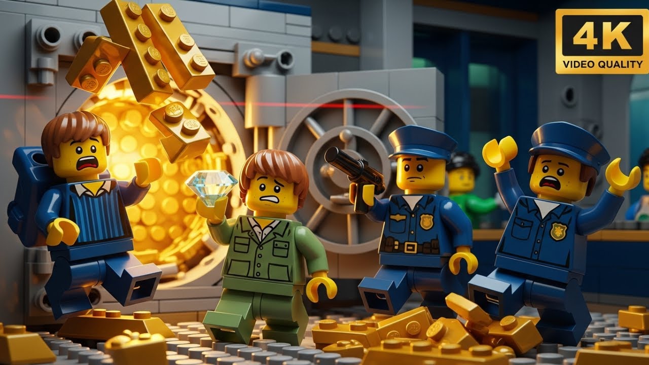 LEGO City: The World's Dumbest Bank Robbery (Funny Stop Motion) - YouTube