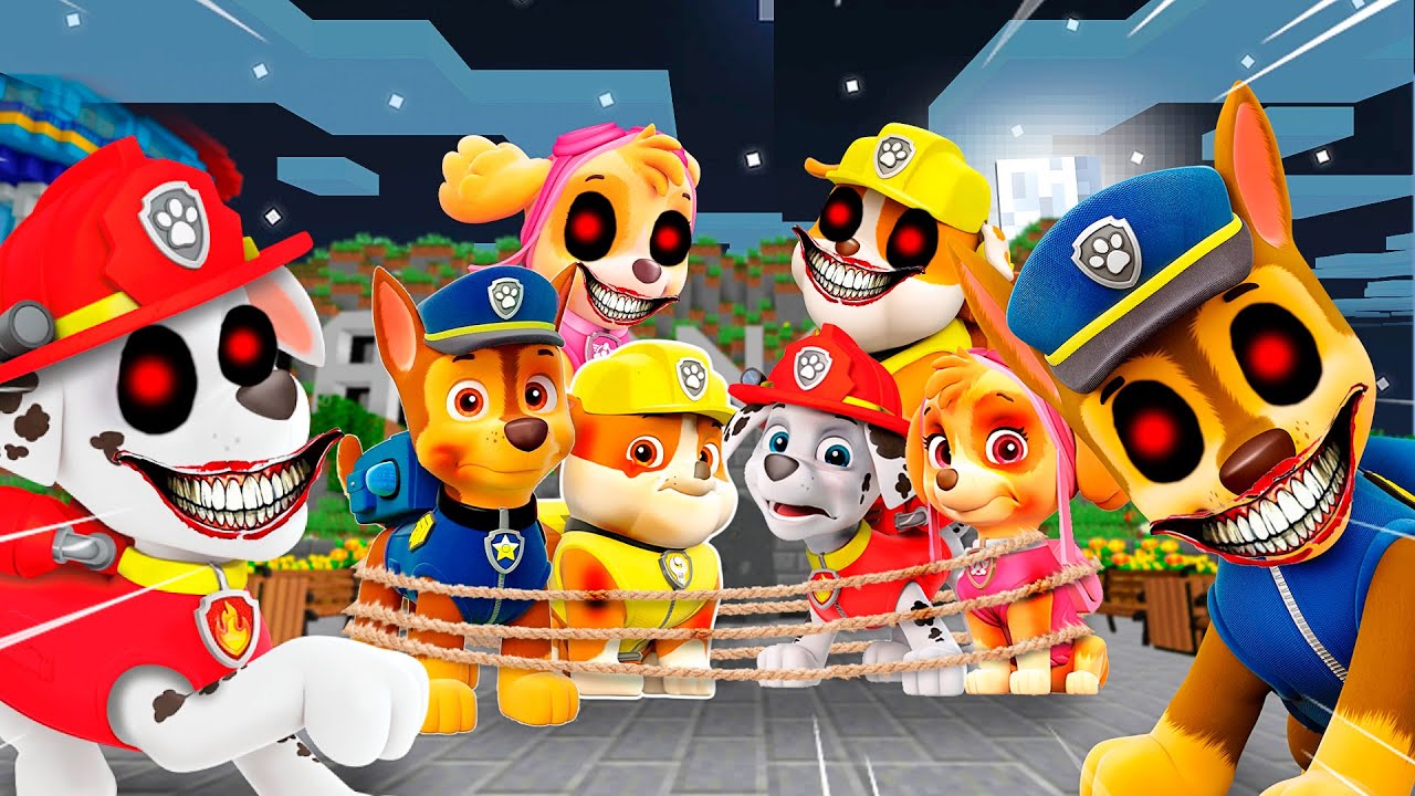 LA PAW PATROL.EXE SECUESTRA A LA PAW PATROL EN MINECRAFT 😱
