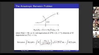 Yang Yang (Johns Hopkins University) - The anisotropic Bernstein problem