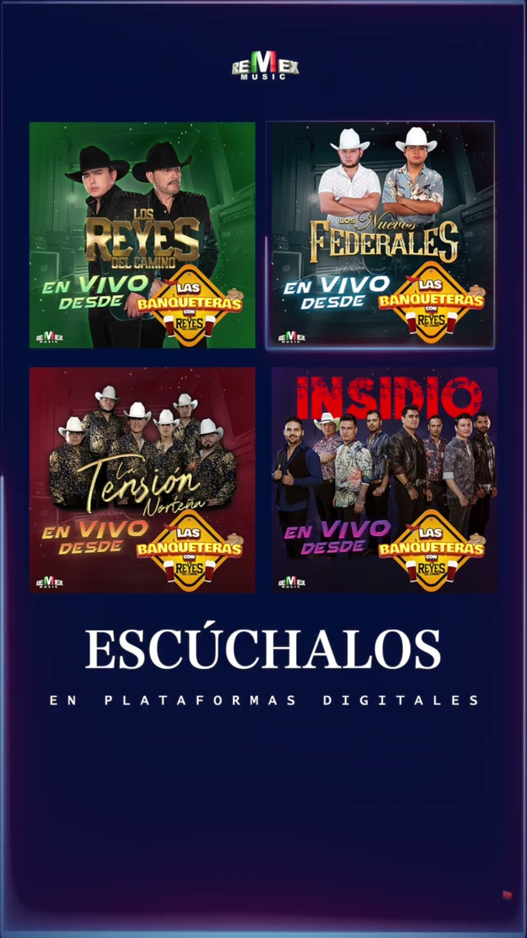 No te pierdas los estrenos de En Vivo desde #LasBanqueteras de en plataformas digitales ???