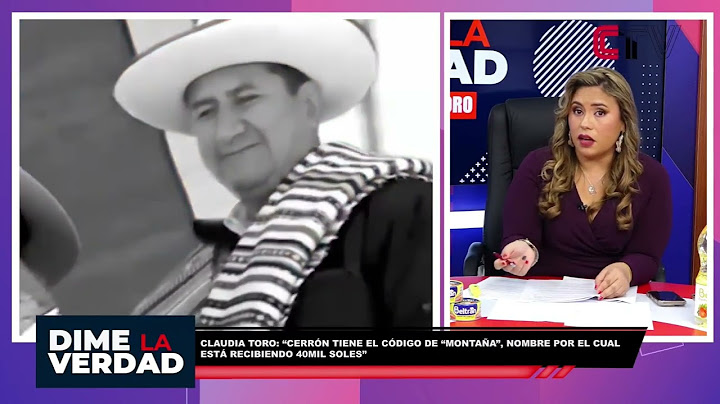 CLAUDIA TORO: ¡VLADIMIR CERRÓN RECIBIRÍA 40 MIL SOLES MENSUALES BAJO EL CÓDIGO “MONTAÑA”!