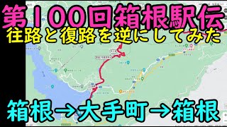 【箱根駅伝CG】第100回箱根駅伝(2024)の往路と復路を入れ替えてみた