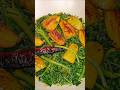 Niramish Palong Shak Recipe|Palak Saag Recipe!#Shorts 🔥