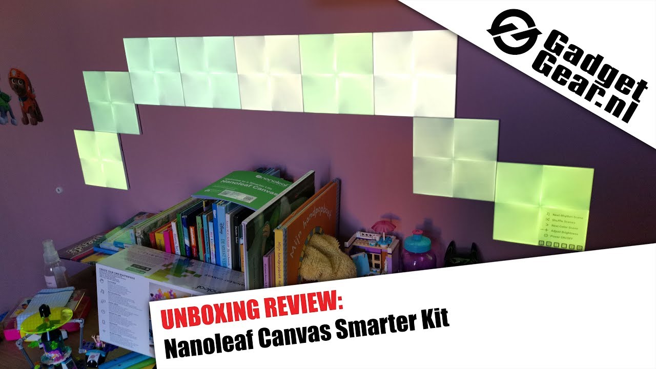 Nanoleaf Canvas Smarter Kit Unboxing Review NL - YouTube