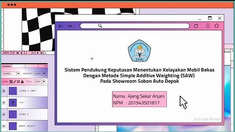 Demo Aplikasi Tugas Akhir UNINDRA | Ajeng Sekar Anjani-201943501817