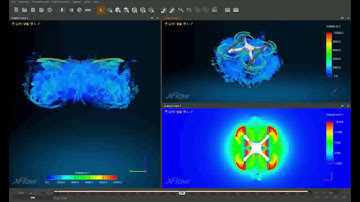 SIMULIA XFlow - Quadcopter Simulation