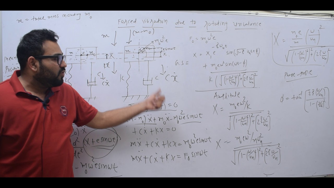 DOM EP 46 FORCED VIBRATION DUE TO ROTATING UNBALANCE - YouTube