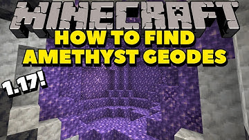 How to FIND Amethyst Geodes! | Minecraft 1.17 Tutorials