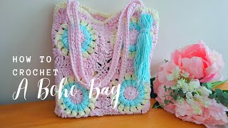 Crochet The Sweet Sixteen Boho Bag by Selina Veronique Crochet