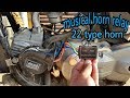 Musical horn with 22 type tune | how to install music horn relay in bike