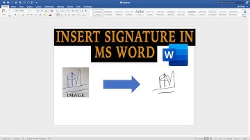How To Insert Signature In Microsoft Word (From Paper  to Word Document)