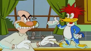 Woody makes a mess in the kitchen! + More Episodes | Woody Woodpecker