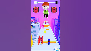 Roof Rails Lvl.86 || 1st Faild to Win challenge Gameplay🔥?  #shorts #roofrails #games #gaming