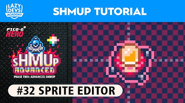 Making an Advanced Shmup #32 - Sprite Editor - Pico-8 Hero