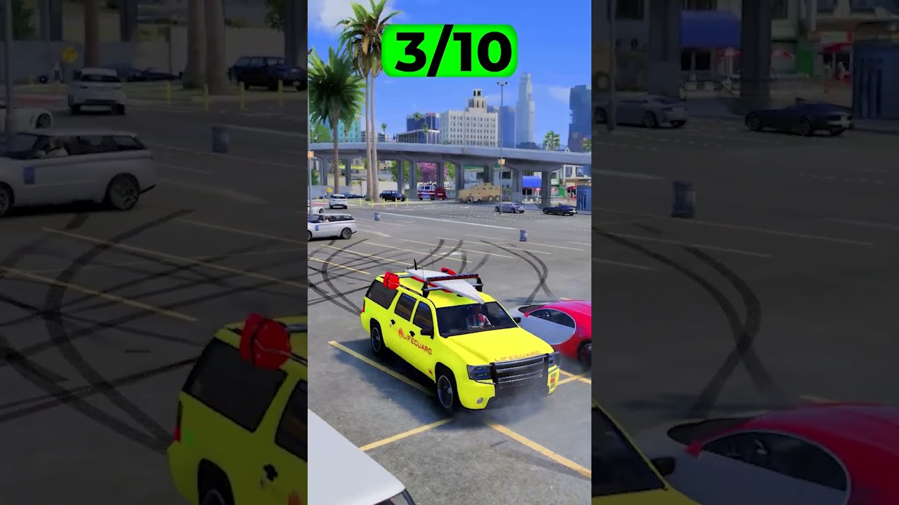 КАК ПАРКУЕТСЯ ПОЛИЦЕЙСКИЙ, СКОРАЯ, ПОЖАРНЫЙ, ФБР в ГТА 5 ОНЛАЙН