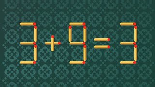 Matchstick puzzle | Move 1 Stick To Make Equation Correct