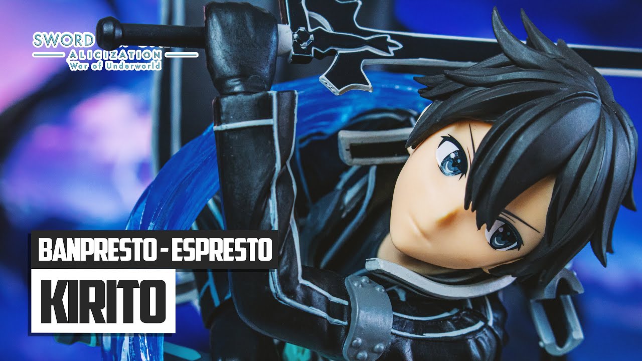 Sword Art Online Alicization Kirito Figure Banpresto Espresto Extra Motions YouTube