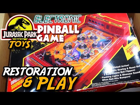 Download Jurassic Park Electronic Pinball Game | Unboxing, Repair & Play! | Tabletop toy