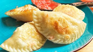 MOUTHWATERING Potato Potstickers (dumplings) recipe with tomato sauce #dumplings #recipe